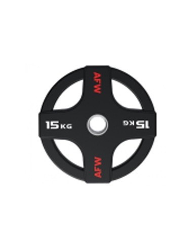 Disco Olímpico de Goma AFW 4 Agarres...