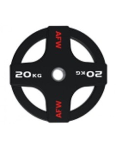 Disco Olímpico de Goma AFW 4 Agarres 109135 20kg