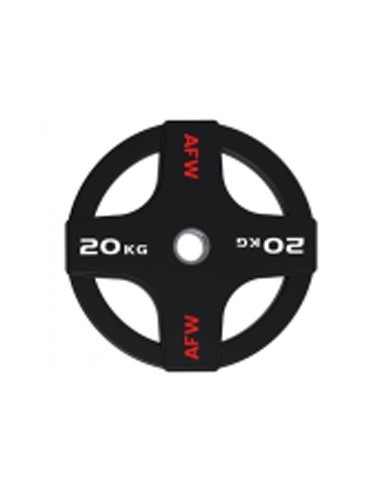 Disco Olímpico de Goma AFW 4 Agarres...