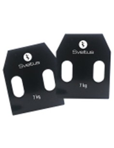 Placa de acero con asas Sveltus 1799-4 7kg Par